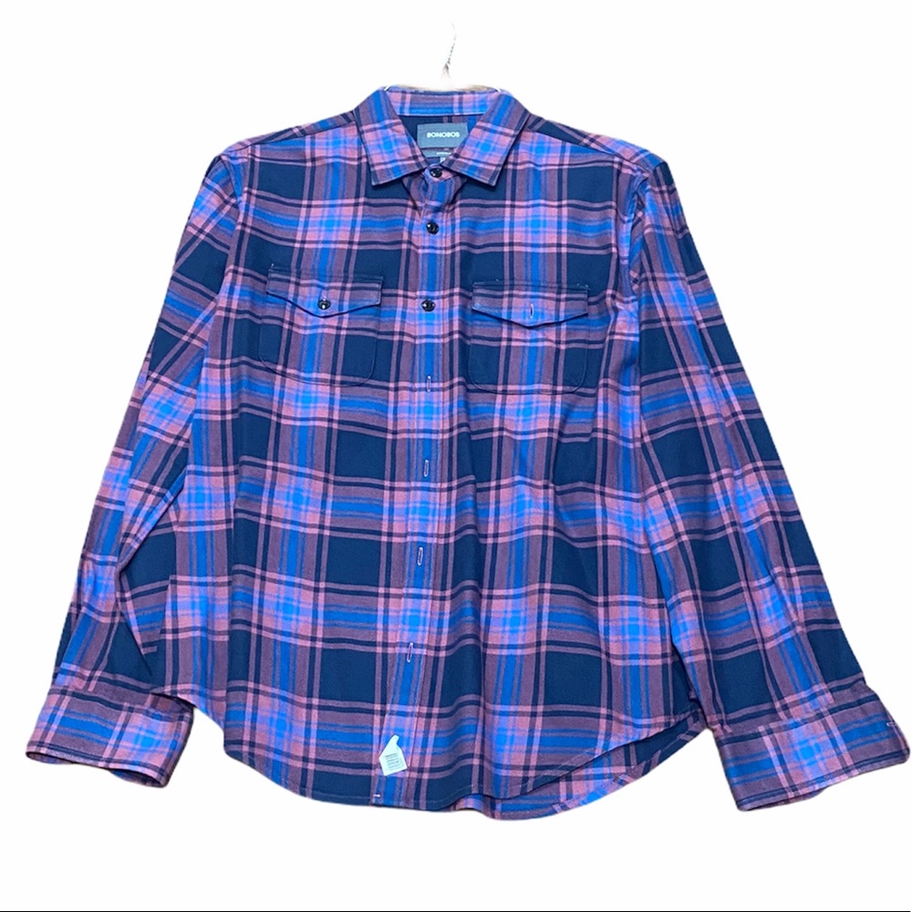 BONOBOS**Plaid Men’s Shirt**Standard Fit Large $98